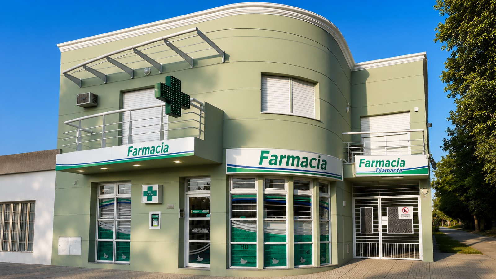 Frente de Farmacia Diamante en Alvarez 98, San Nicolás de los Arroyos